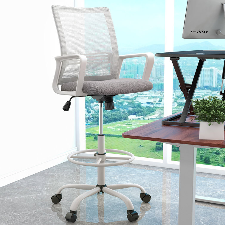 Standing height desk discount chair